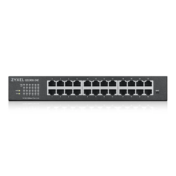 ZyXEL 24port GS1900-24E GIGABIT Yönetilebilir Switch RackMount - 3