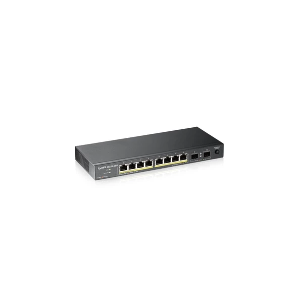 ZyXEL 10port 130w 8port PoE GS1100-10HP GIGABIT 2X SFP Yönetilemez Switch ürün görseli