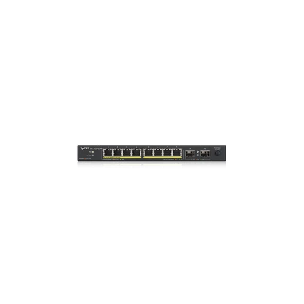 ZyXEL 10port 130w 8port PoE GS1100-10HP GIGABIT 2X SFP Yönetilemez Switch - Resim 2