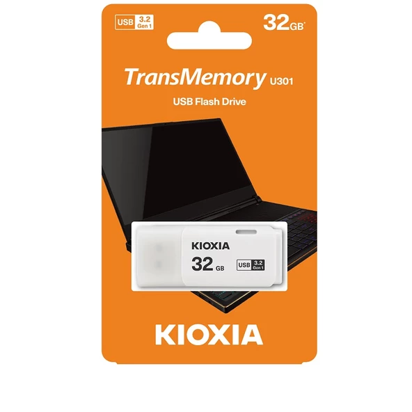 KIOXIA 32GB USB 3.2 U301 Beyaz Taşınabilir Bellek
