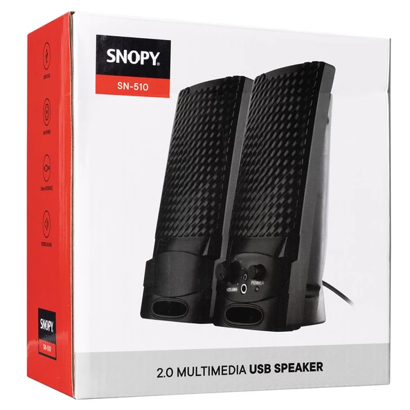 Snopy SN-510 2.0 Siyah USB Speaker - 5