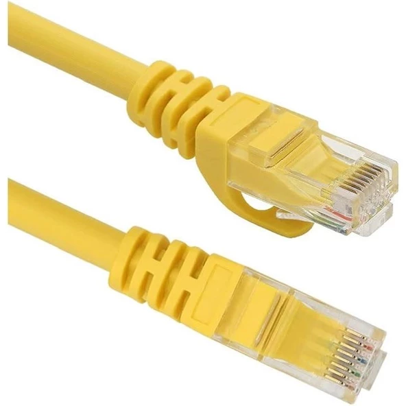 ODS 2m CAT6 Utp LSZH Saf Bakır Sarı Patch Kablo