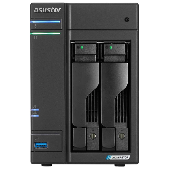 ASUSTOR AS6702T CELERON N5105 QC-4GB RAM-2-diskli Nas Sunucu (Disksiz)