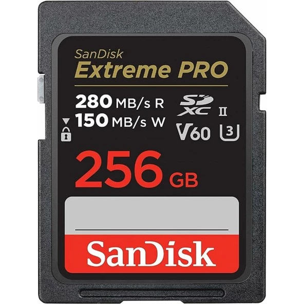 SANDISK 256GB EXTREME PRO SDSDXEP-256G-GN4IN SDXC HAFIZA KARTI - 1