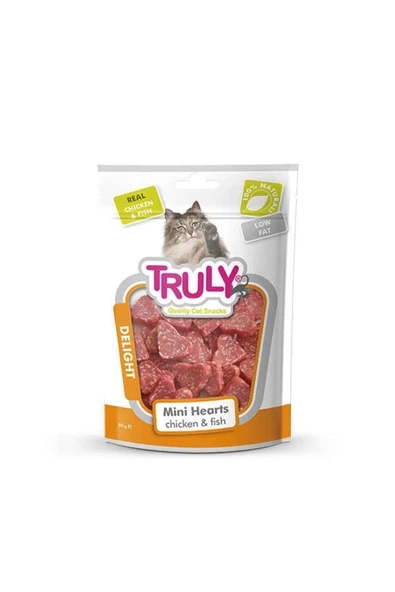 Truly Cat Mını Hearts Chicken&Fish 50G