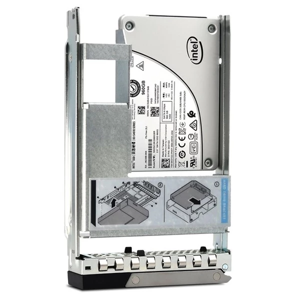 DELL 960GB S4520 345-BDQM SSD SATA RI 6Gbps 512E 2.5" Wıth 3.5In Hyb Carr Cus Kıt - 3