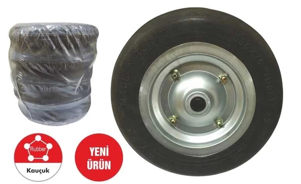 S.D. TKR 001 El Arabası Tekeri Dolgu Teker Burçlu