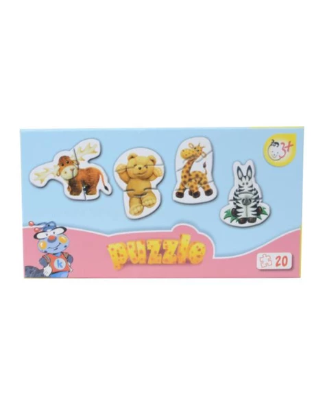 Kırkpabuç Hayvanlar 20 Parça Puzzle