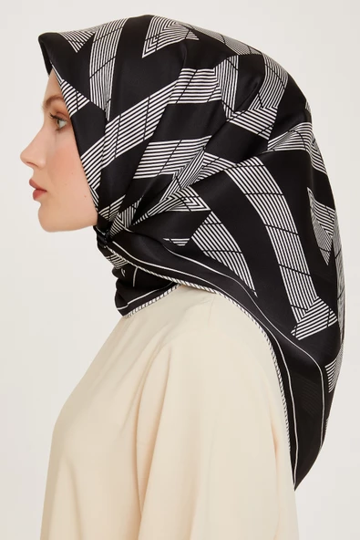 YENİ SEZON - 2024 SONBAHAR KIŞ - DJ SAF İPEK EŞARP 9255D (S)  ( SURA)- 03684 - Resim 2