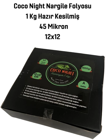 45 Mikron 1kg kesilmiş hazır Alüminyum Folyo, Nargile Folyosu, Nargile Kömürü - 5
