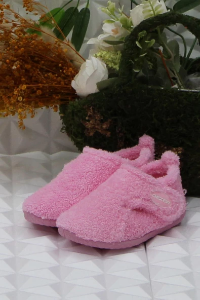 Fort Gzr 03421 Pembe Anaokulu Kreş Ev Kız Çocuk Panduf Ayakkabı - 3