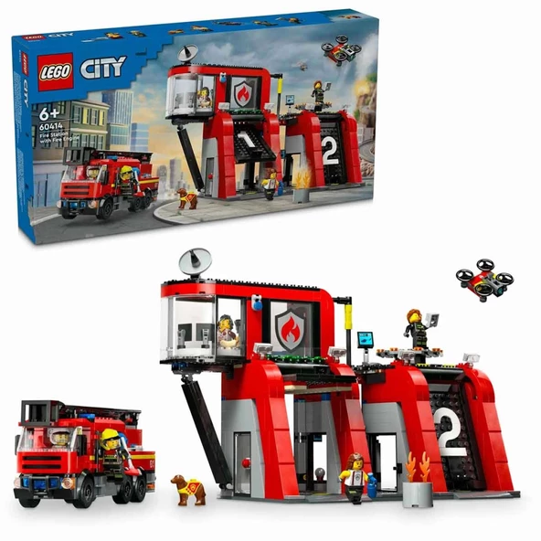 LEGO City İtfaiye Kamyonlu İtfaiye Merkezi 60414