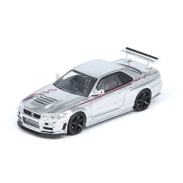 Inno 1/64 Nissan Skyline GT-R R34 Nismo R-Tune Chrome 3