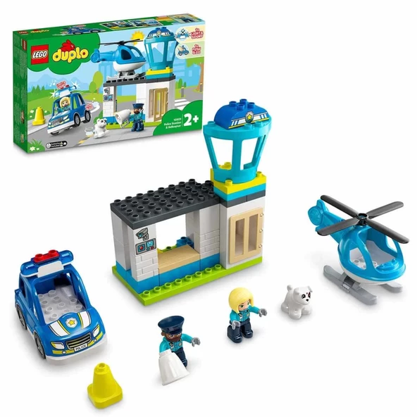 LEGO DUPLO Kurtarma Polis Merkezi ve Helikopter 10959