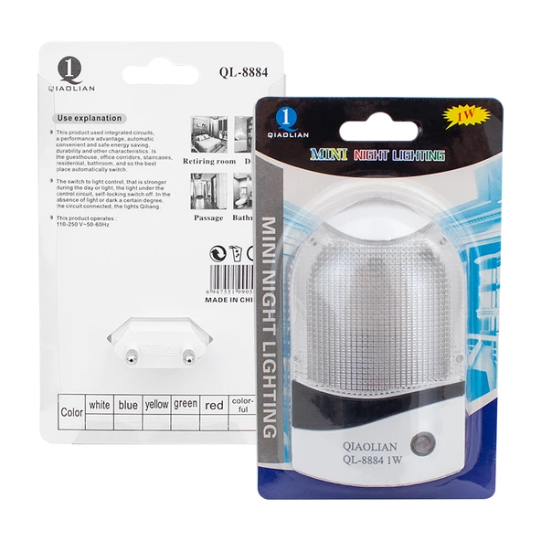 POWERMASTER QL-8884 1 WATT LEDLİ FOTOSELLİ SENSÖRLÜ GECE LAMBASI - 3
