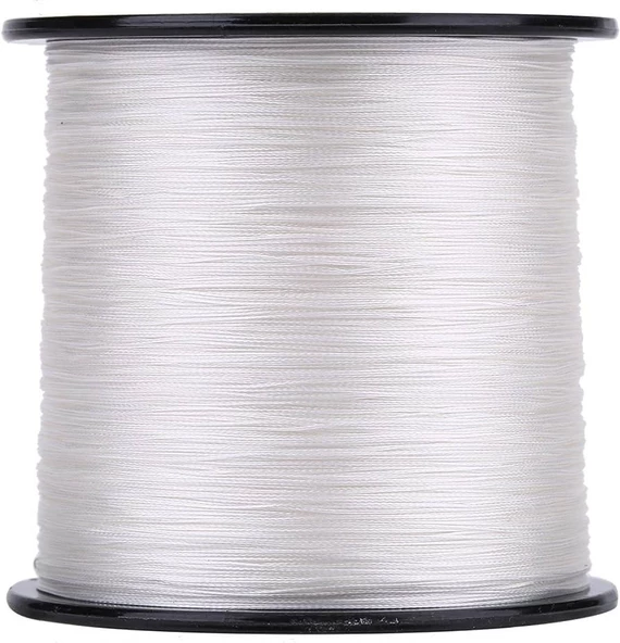 RIKIMARU 0.16 Mm RX4-4 Katlı 1000 Metre,14.3 kg Çeker, Beyaz Renkli, İp, örgü, ipek Misina