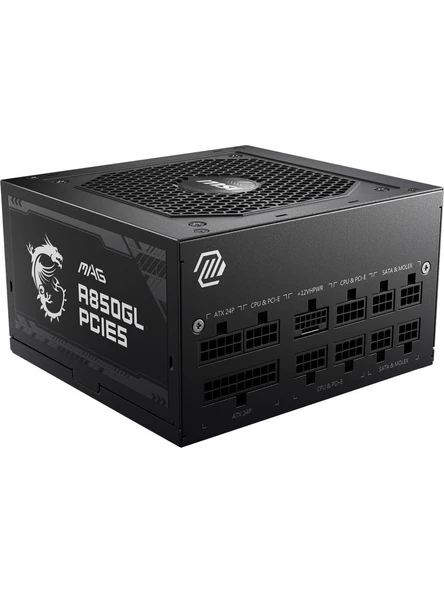 MSI MAG A850GL 850W 80+ Gold PCIe 5 Full Modüler 120mm Fanlı PSU - 4