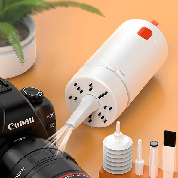 21 in 1 Şarjlı Süpürge Airpods Kılıf Klavye Kulaklık Elektronik Cihaz Temizleme Kiti - 9