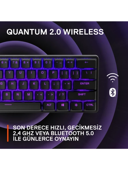 SteelSeries Apex Pro Mini Wireless İngilizce Kablosuz Mekanik Oyuncu Klavyesi - 4