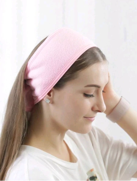 Pembe Makyaj Saç Bandı - 4
