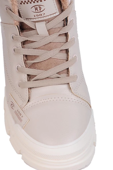 Mp 242-2245Zn Kadın Kürklü Kışlık Düz Bot - Resim 6