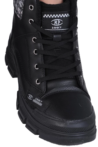 Mp 242-2245Zn Kadın Kürklü Kışlık Düz Bot - Resim 3