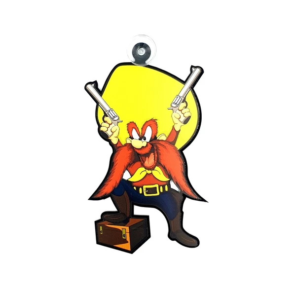 Yosemite Sam Vantuzlu Cam Süsü - Yosemite Sam Pleksi Cam Süsü (552062317) - 1