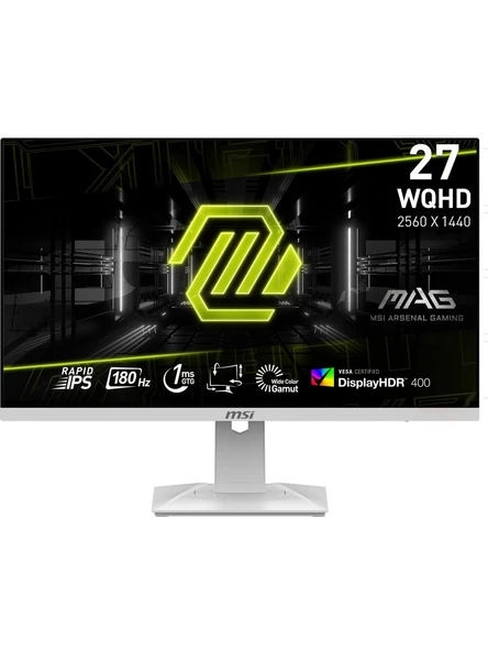 MSI MAG 274QRFW 27" 1 ms 2K Pivot IPS 180 Hz Oyuncu Monitörü