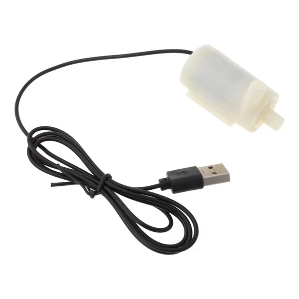 Usb Girişli Mini Yatay Dalgıç Su Pompası DC 2.5V-6V 120L/H - 4