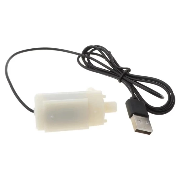 Usb Girişli Mini Yatay Dalgıç Su Pompası DC 2.5V-6V 120L/H - 5
