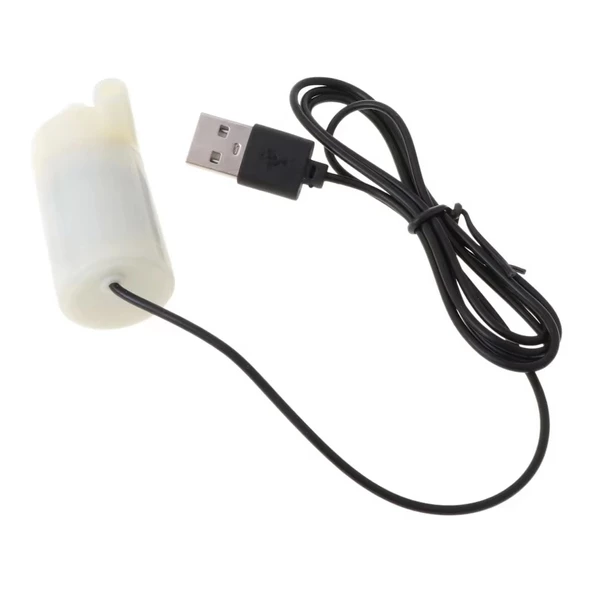 Usb Girişli Mini Yatay Dalgıç Su Pompası DC 2.5V-6V 120L/H - 3