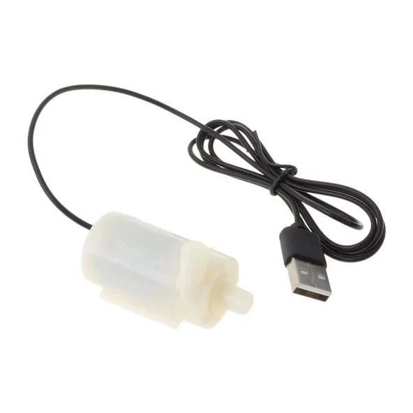 Usb Girişli Mini Yatay Dalgıç Su Pompası DC 2.5V-6V 120L/H - 2