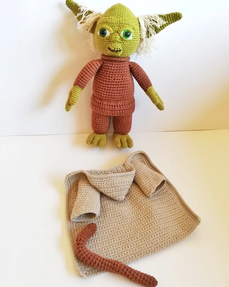 Starwars Yoda Amigurumi Organik Oyuncak - 2