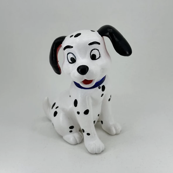 Dalmatian Kendi Biblonu Kendin Boya Seti - 3 Boyutlu Sevimli Biblolar + 5 Akrilik Boya + Fırça - 2