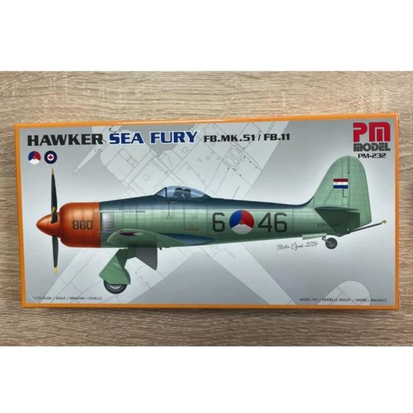 HAWKER SEA FURRY  FB.MK-51 / FB11 Pm Model Demonte Plastik Maketi - 2