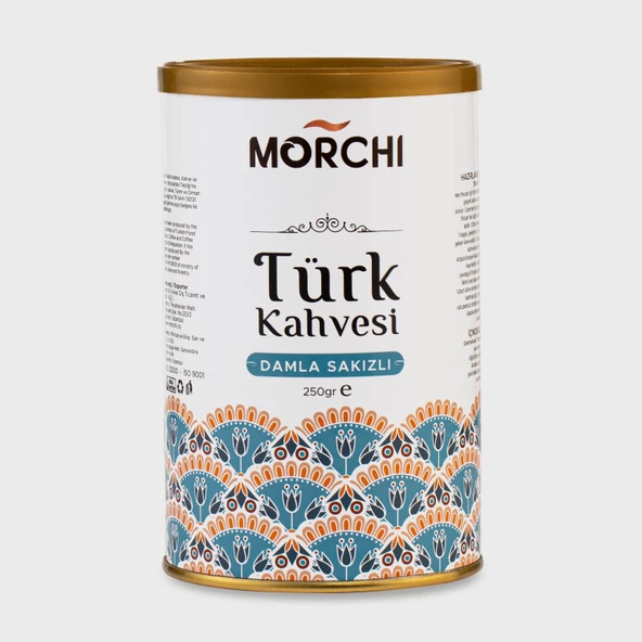 MORCHI Damla Sakızlı Orijinal Türk Kahvesi 250 gr teneke kutu