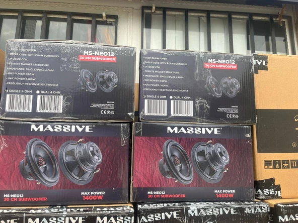 Massive MS-NEO12.S4 30 cm Subwoofer 1400W Power. 300W Rms - 2