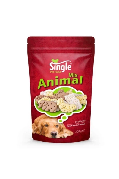 Single Hayvan Figürlü Köpek Bisküvisi 200gr