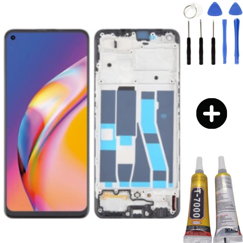 TE Oppo Reno 5 Lite Çıtalı Lcd Dokunmatik Ekran + Montaj Seti