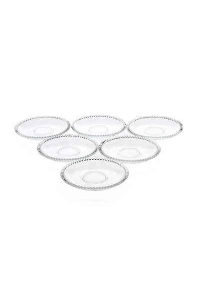 Perotti girona çay tabak - 6 lı boncuklu çay tabağı - Resim 2