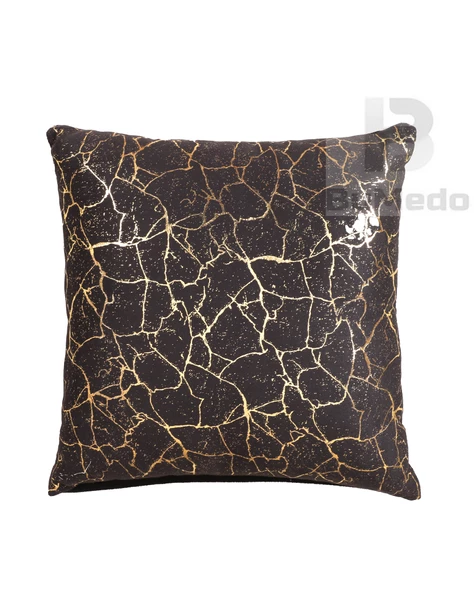 Altın Varaklı Yaldızlı Dekoratif Şık 4'lü Kırlent Kılıfı (4 Adet) - 2