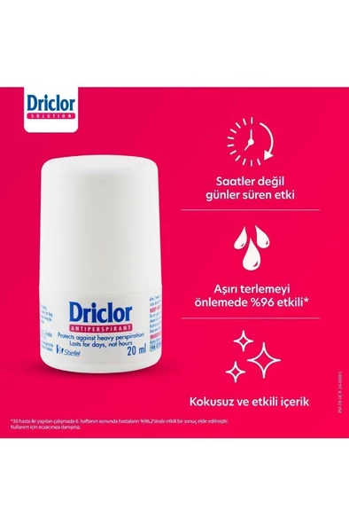 Driclor Terlemeye Karşı Antiperspirant Roll-On 20 Ml - 4