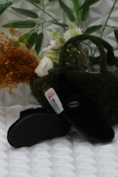 Fort Gzr 03421 Siyah Anaokulu Kreş Ev Erkek Çocuk Panduf Ayakkabı - 5