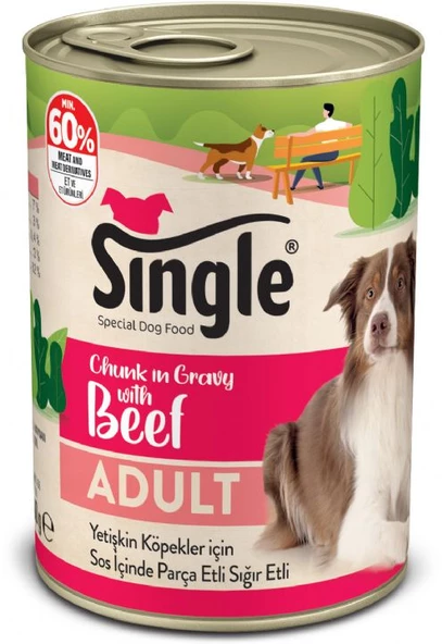 Single Biftekli Köpek Konserve 400gr