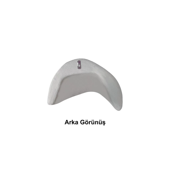 Fiberglass Duvar Apliği E14 Duylu  - 36x24 cm, Traverten Görünümlü Kırık Beyaz - 2