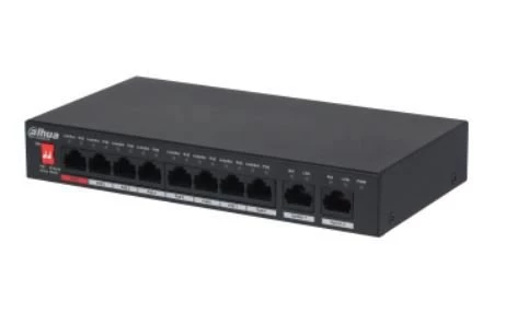 DAHUA PFS3010-8ET-96-V2 8PORT 8XFE-2XFE 96W YÖNETİLEMEZ POE SWİTCH