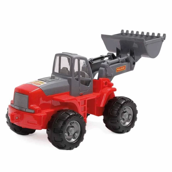 Polesie 36780 Power Trucks Yükleyici Traktör (Kepçe) - Kırmızı - 2