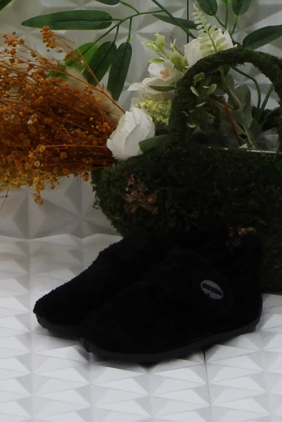 Fort Gzr 03421 Siyah Anaokulu Kreş Ev Erkek Çocuk Panduf Ayakkabı - 3