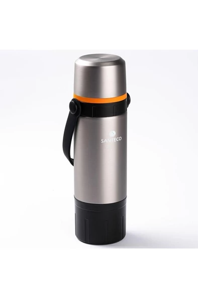 024-01-ÇİFT KATMANLI KAHVE DEMLEME APARATLI PASLANMAZ ÇELİK TERMOS 650ML