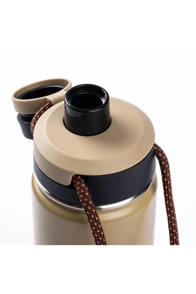 HAERS HAKİ ÇİFT KATMANLI  PASLANMAZ ÇELİK TERMOS SU ŞİŞESİ 500ML - 2